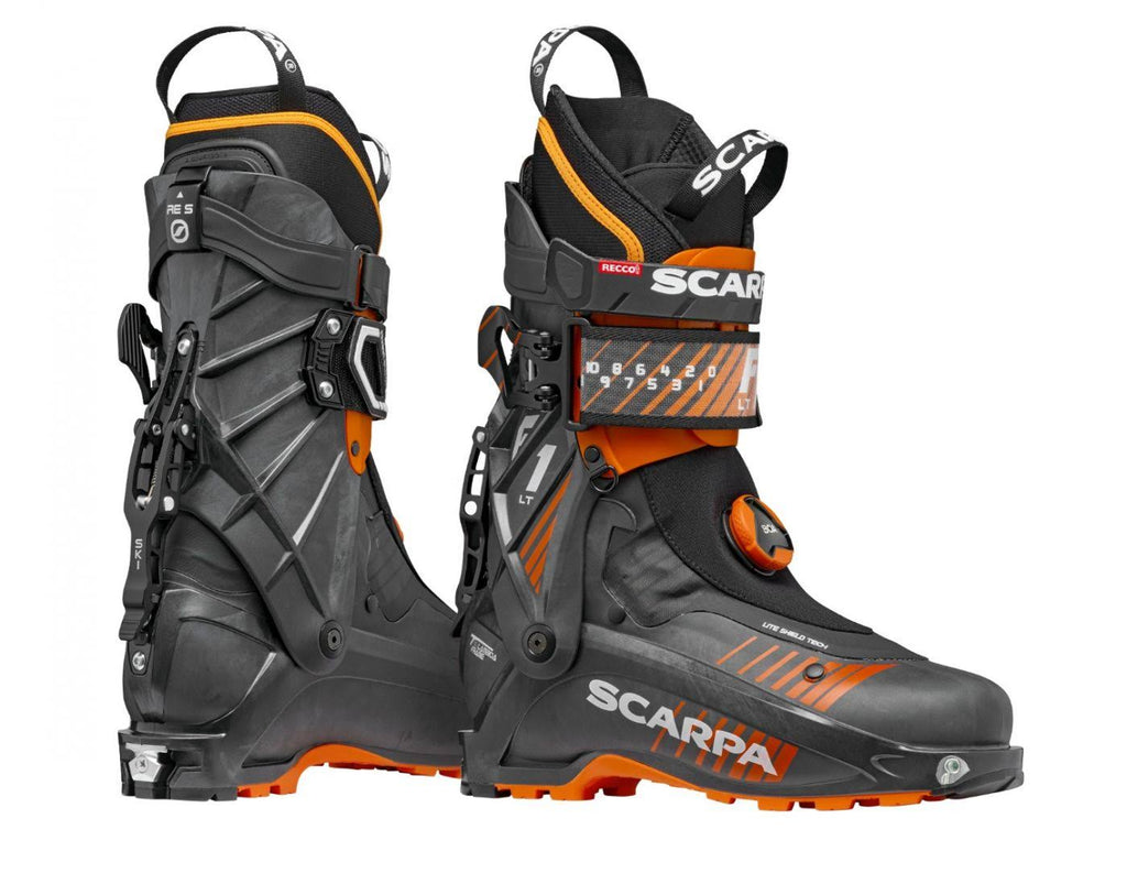 Carbon/Orange Ski Mountaineering Boots C404
