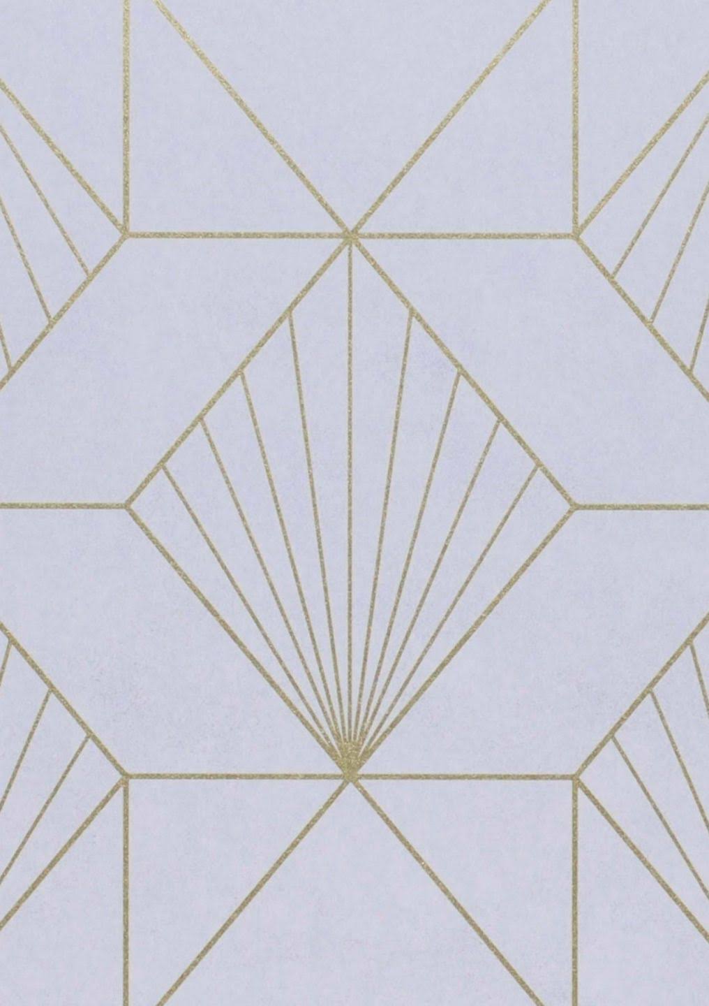 Lilac Geometric Wallpaper V6370