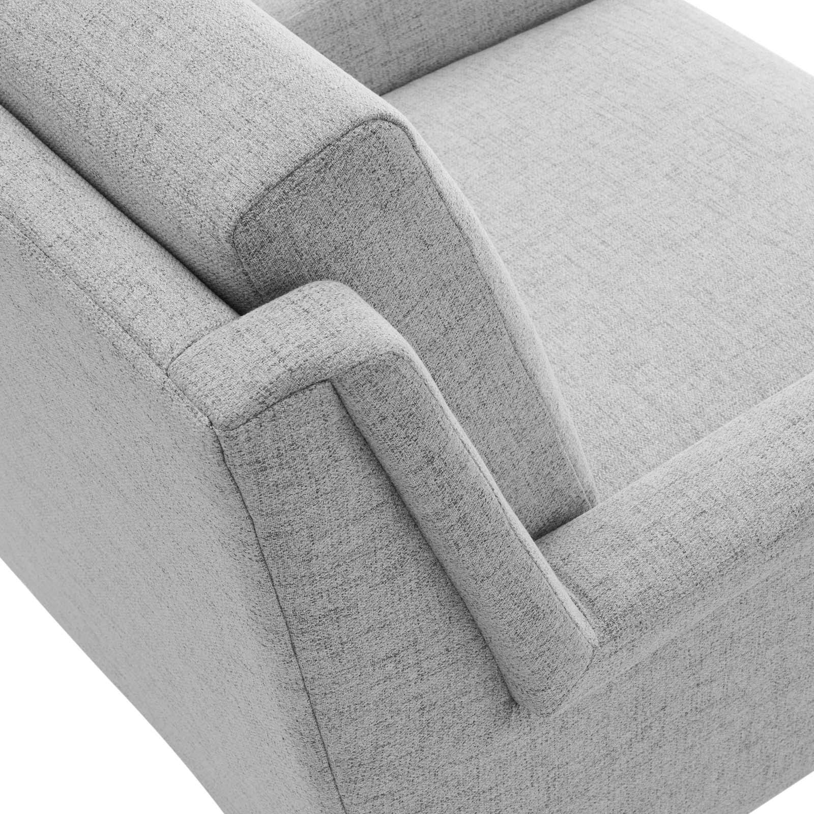 Fabric Armchair Black Gray P7698