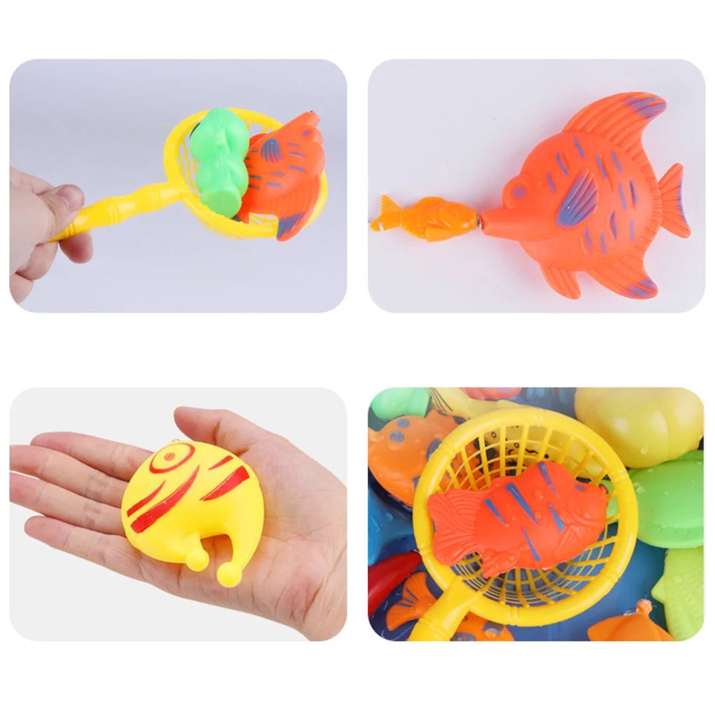 Magnetic Fishing Toys Plastic Fish Rod Set W41539
