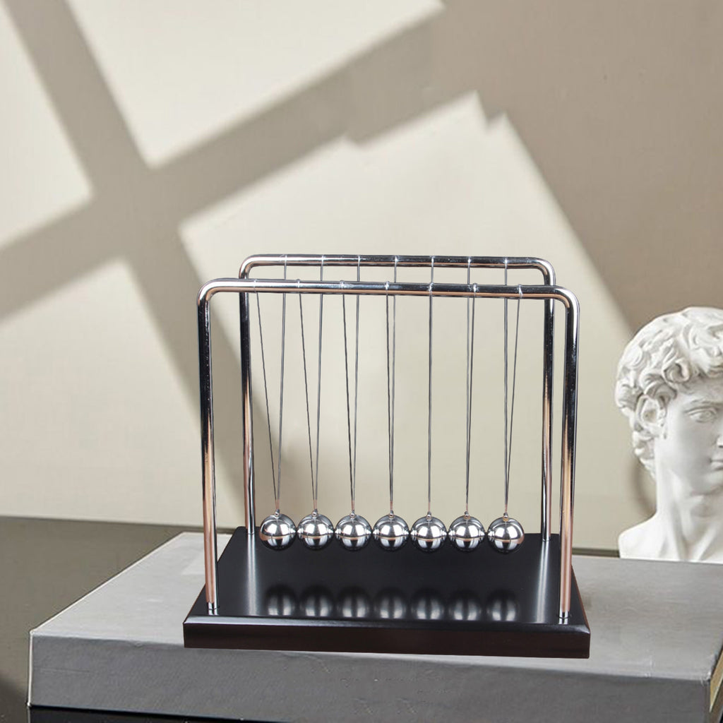 Newton Cradle Pendulum Decoration with 7 Balance Balls L2763
