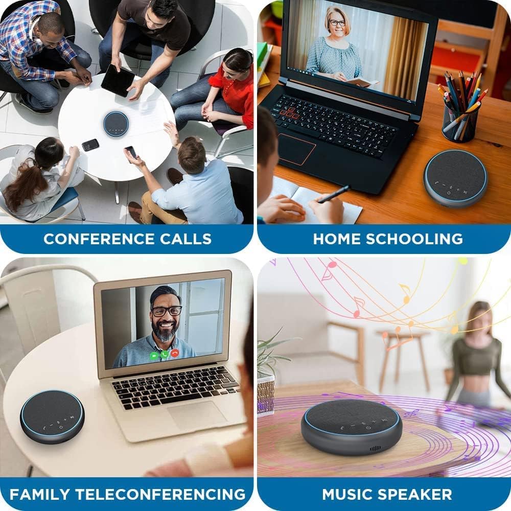 Bluetooth Speakerphone with Noise Cancellation Mute Function W175