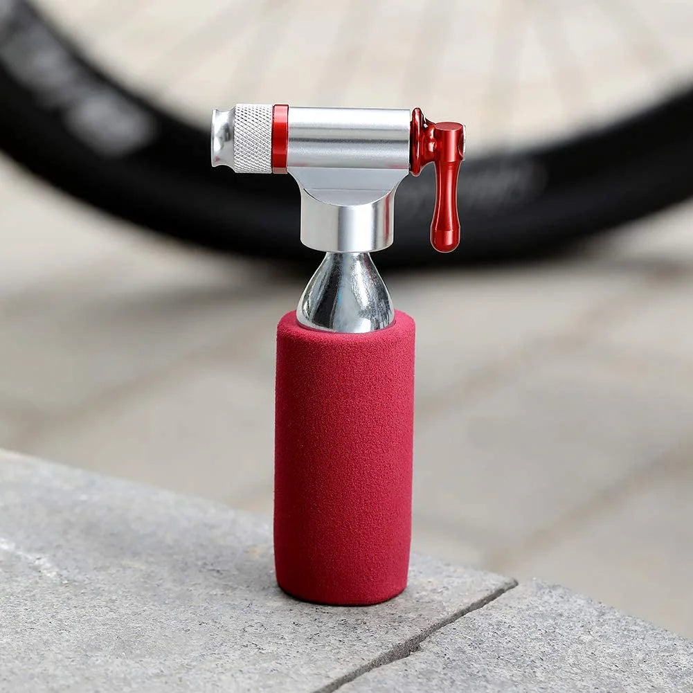 CO2 Bike Tire Inflator with Insulated Sleeve L235