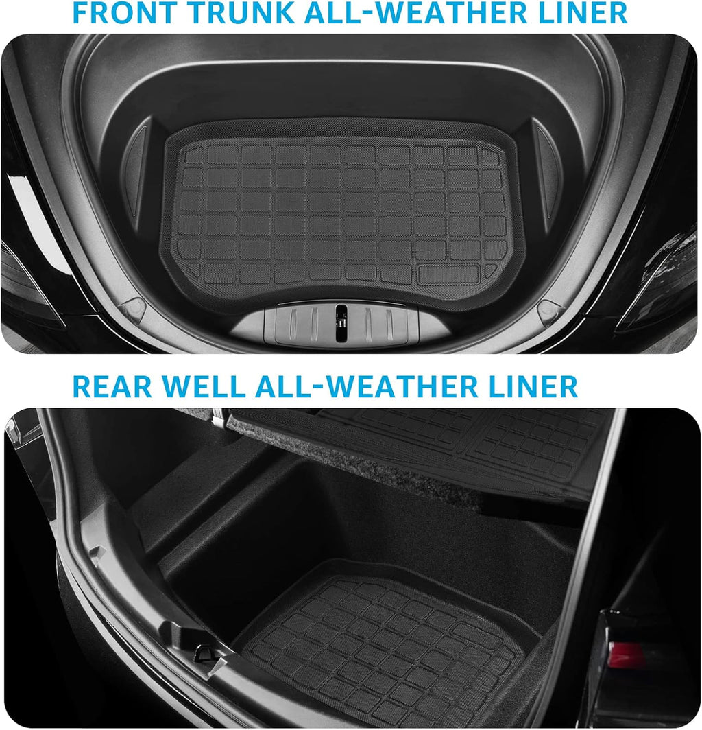 TPE Floor Mats Full Set Waterproof Front Rear Cargo Liner P850847
