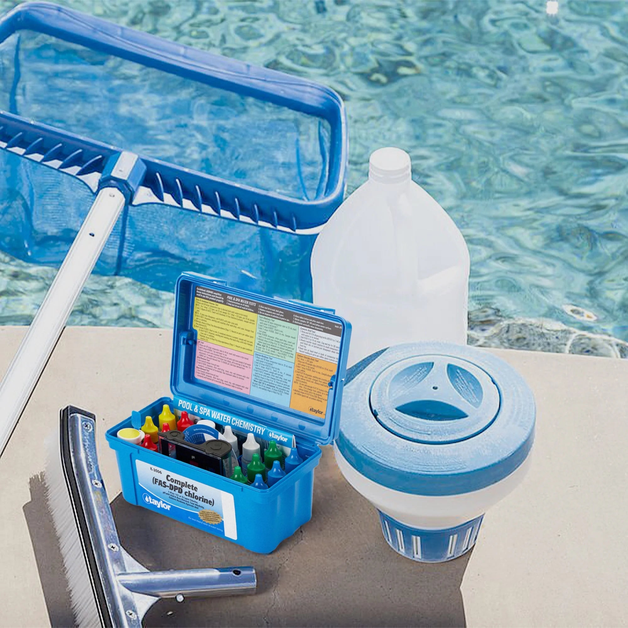 Complete Swimming Pool Water Test Kit Chlorine pH Alkalinity Y165