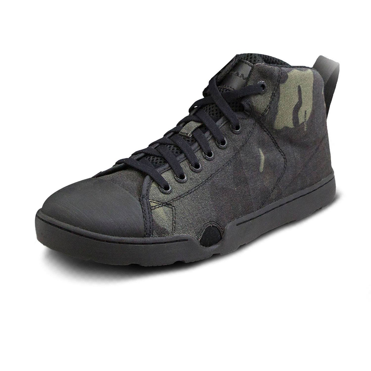 Black Multicam Wide Mid Boots F826