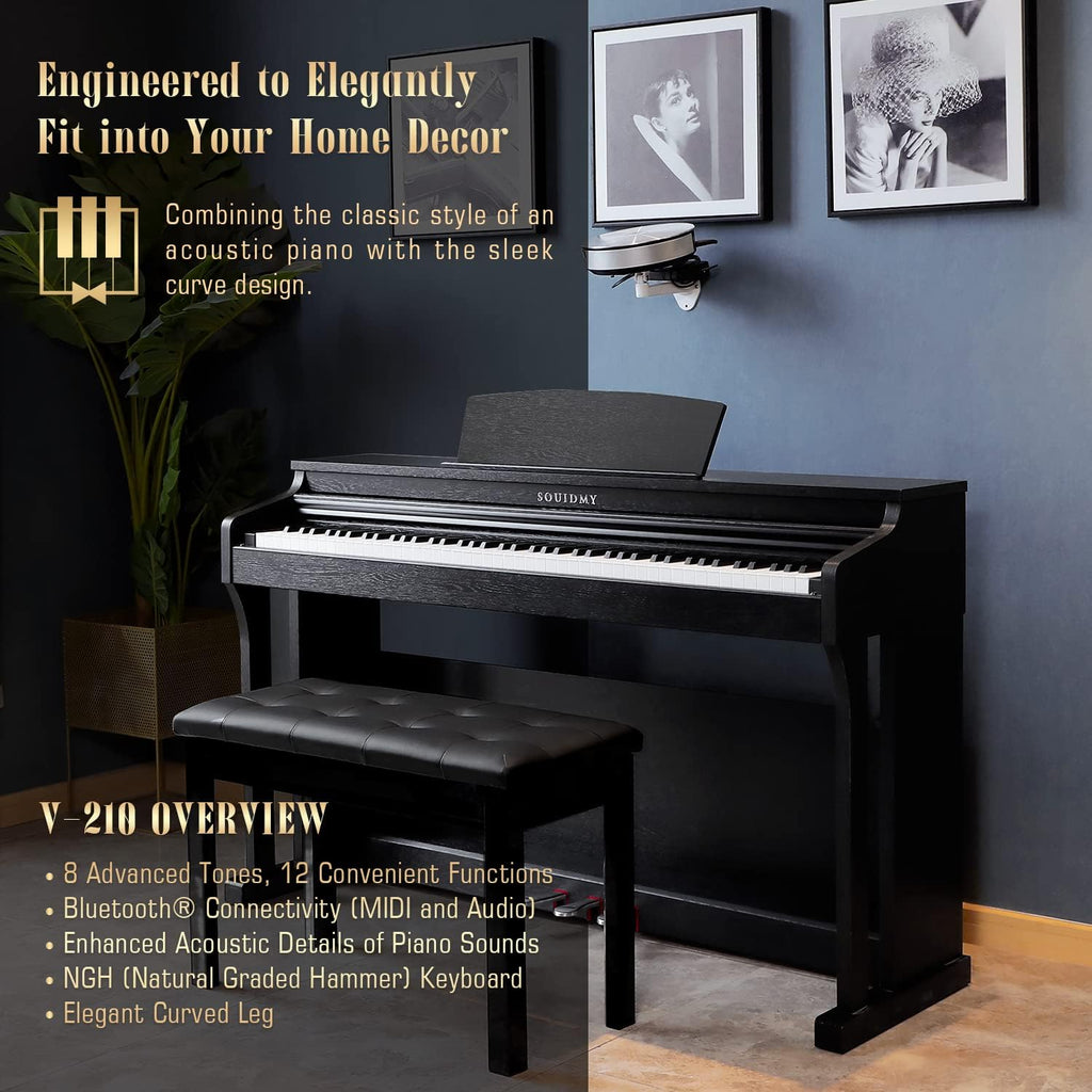 88-Key Weighted Hammer-Action Digital Piano H384