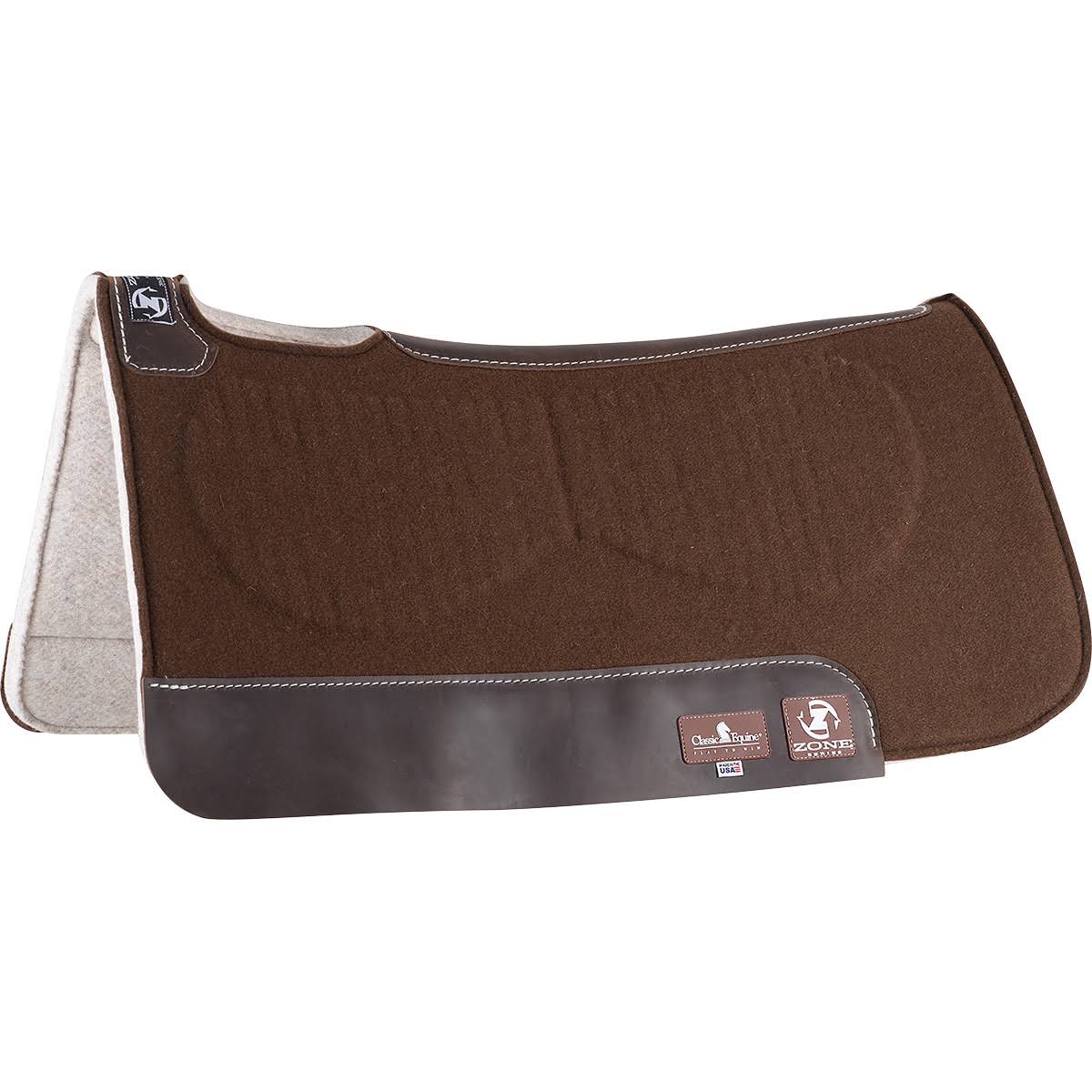 Brown Felt Saddle Pad 30x32 H2009