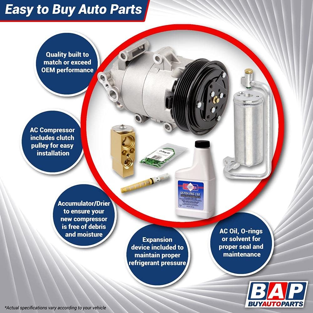 AC Compressor & A/C Kit For Ford Expedition & Lincoln Navigator 2005 2006 w/Rear AC X19761