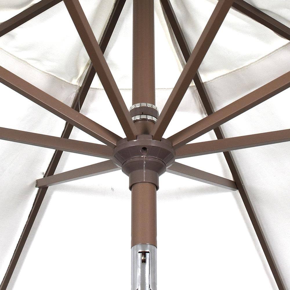 Bronze 9' Aluminum Auto Tilt Market Umbrella D294367