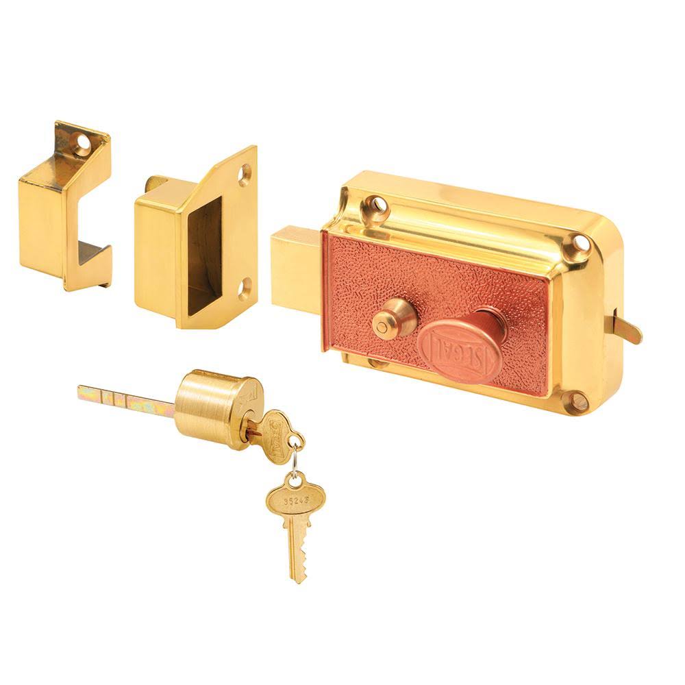 Polished Brass-Plated Finish Cast Bronze Deadbolt I98817