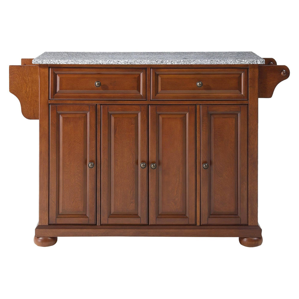 Cherry Granite Top Kitchen Island T28744