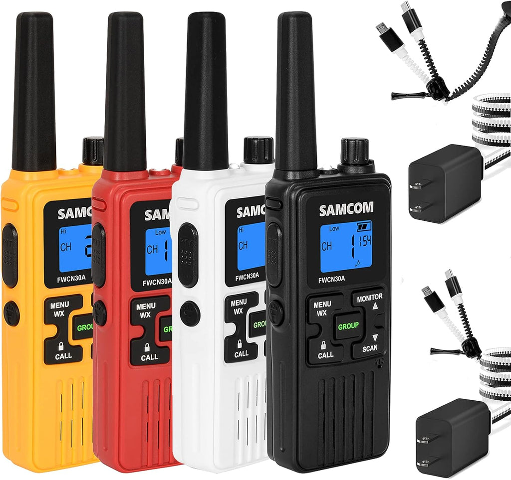 4 Packs Rechargeable Long Range Two Way Radio Z48445