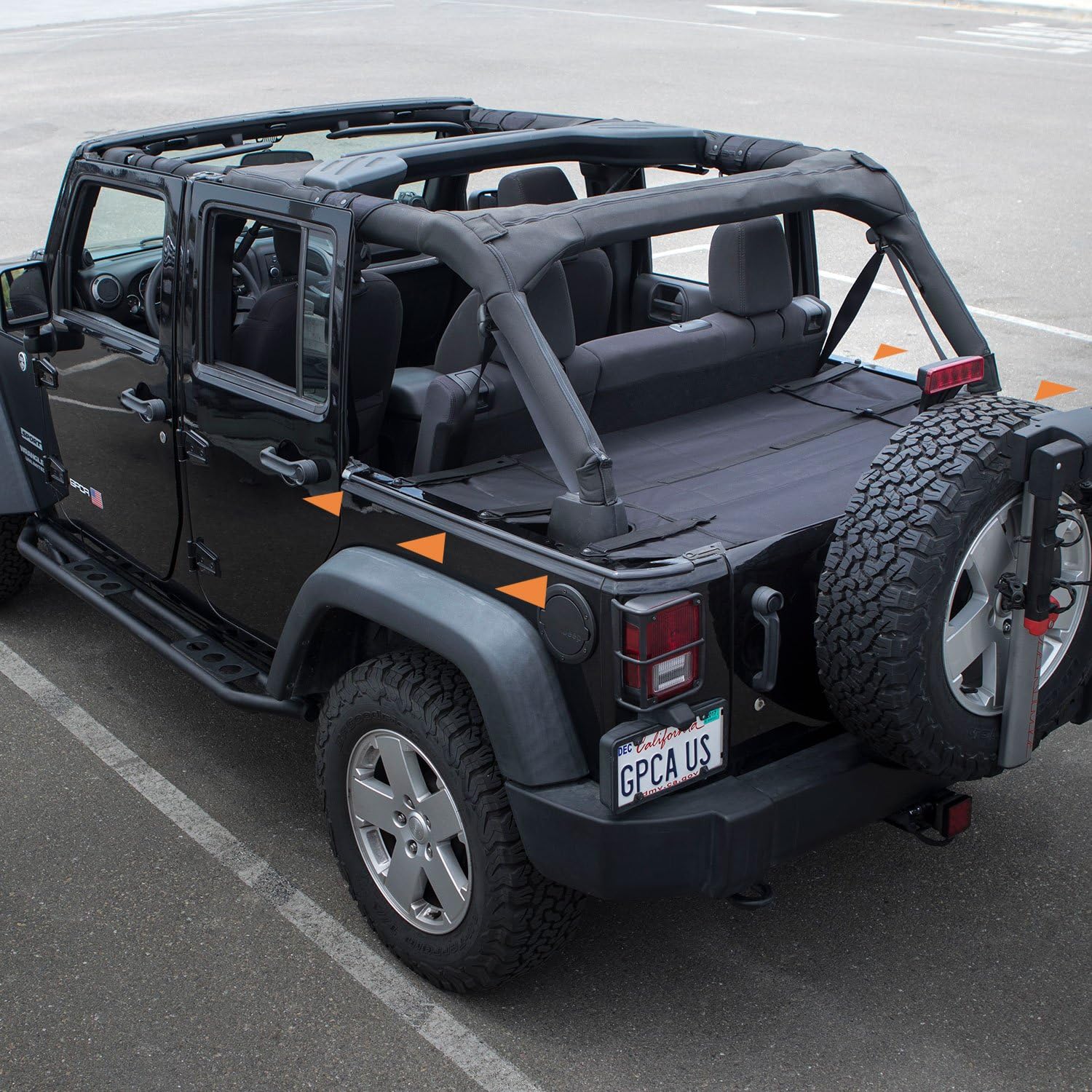 Cargo Cover for Wrangler Unlimited 4DR 2007-2018 Models X865