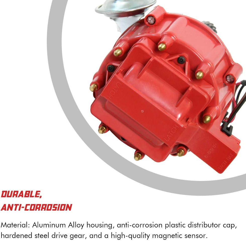 65K Coil for Small Block Ford 260 289 302 5.0L with Red Cap Ignition Distributor I736599