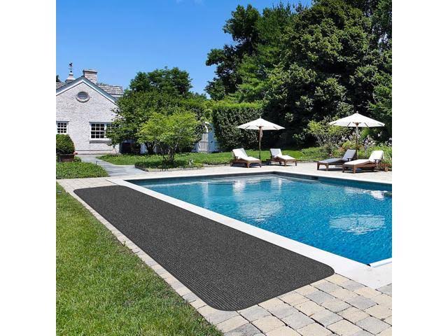 Charcoal Black Skid-Resistant Heavy-Duty Carpet Runner S815