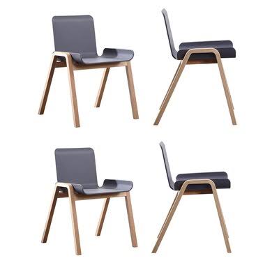Gray Stacking Side Chair V6299