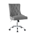 Gray and Silver Office Chair with Casters B2835