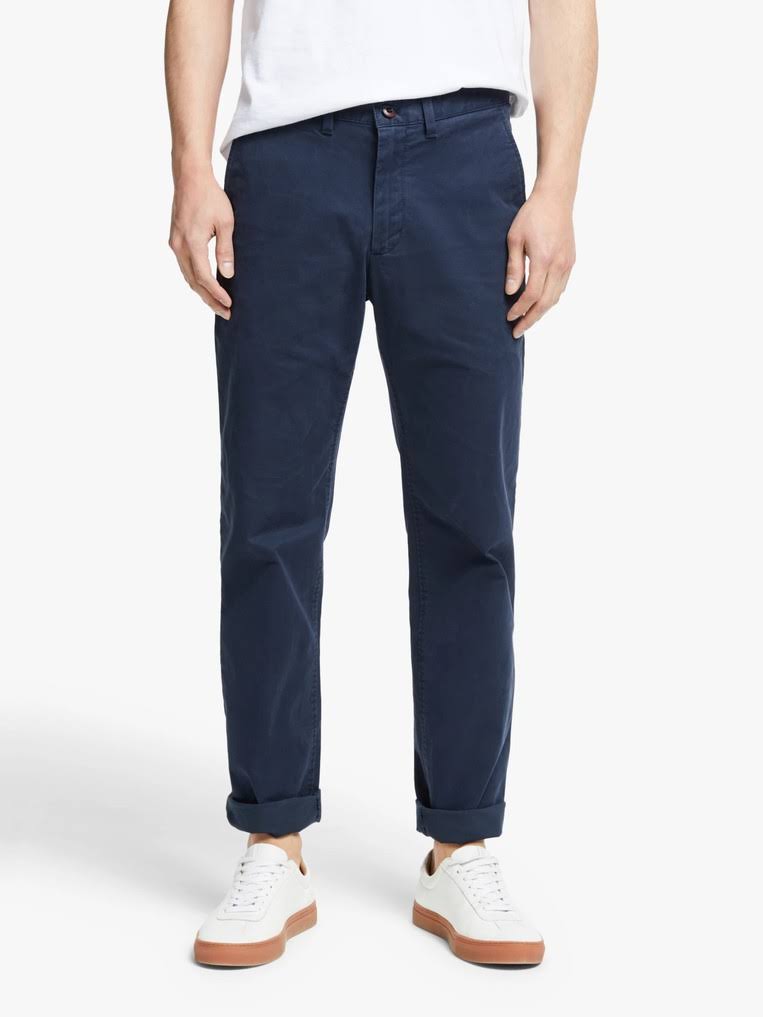 Navy Straight Cut Chinos J31840