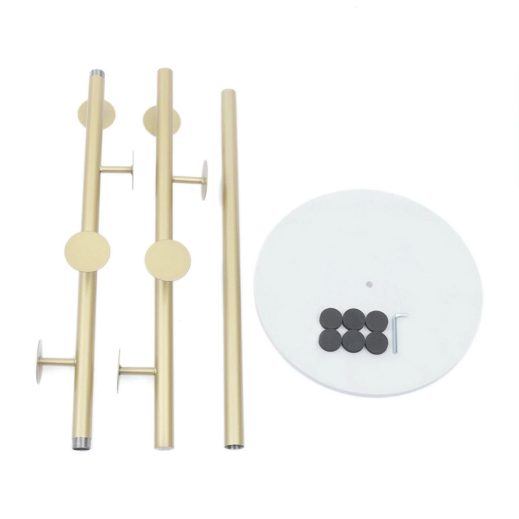 Modern Metal Coat Rack with Marble Base U154221