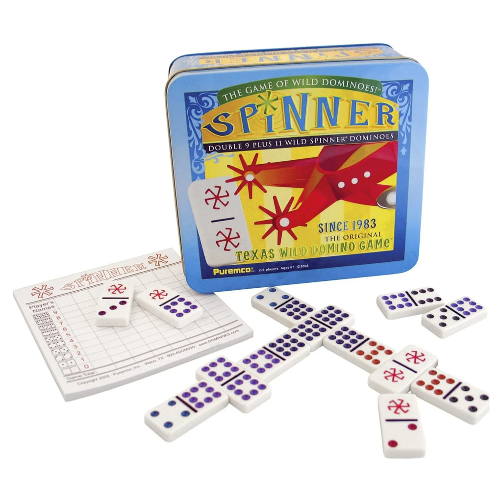 Spinner Game of Wild Dominoes in On-the-go Travel Tin A61762