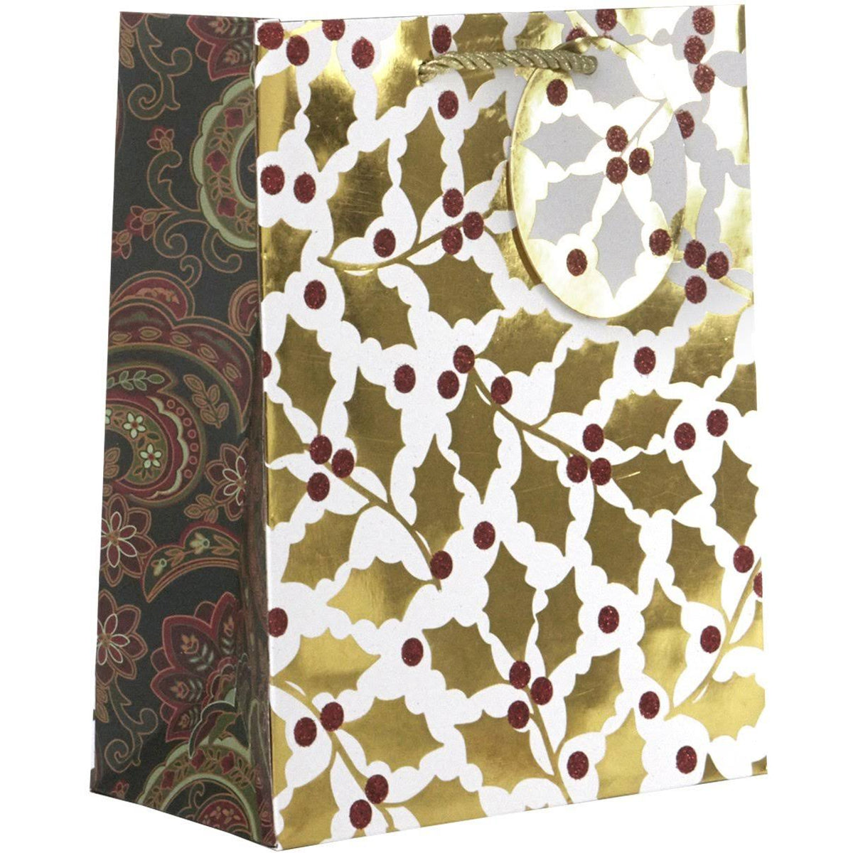 120 Pieces Matte Christmas Gift Bags with Foil & Glitter R9718