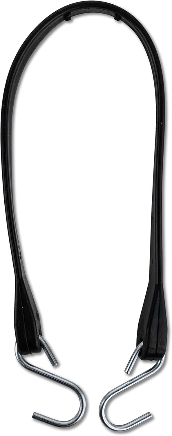 30 Pack Rubber Tarp Straps 31 Long EPDM with Crimped Hooks Bungee Cords O54804