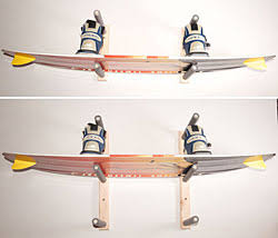 Wooden Wakeboard Racks, Holds 3 Wakeboards Q553873