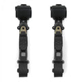 Black Retractable Bucket Seat Belt Kit, 2 Belts M594