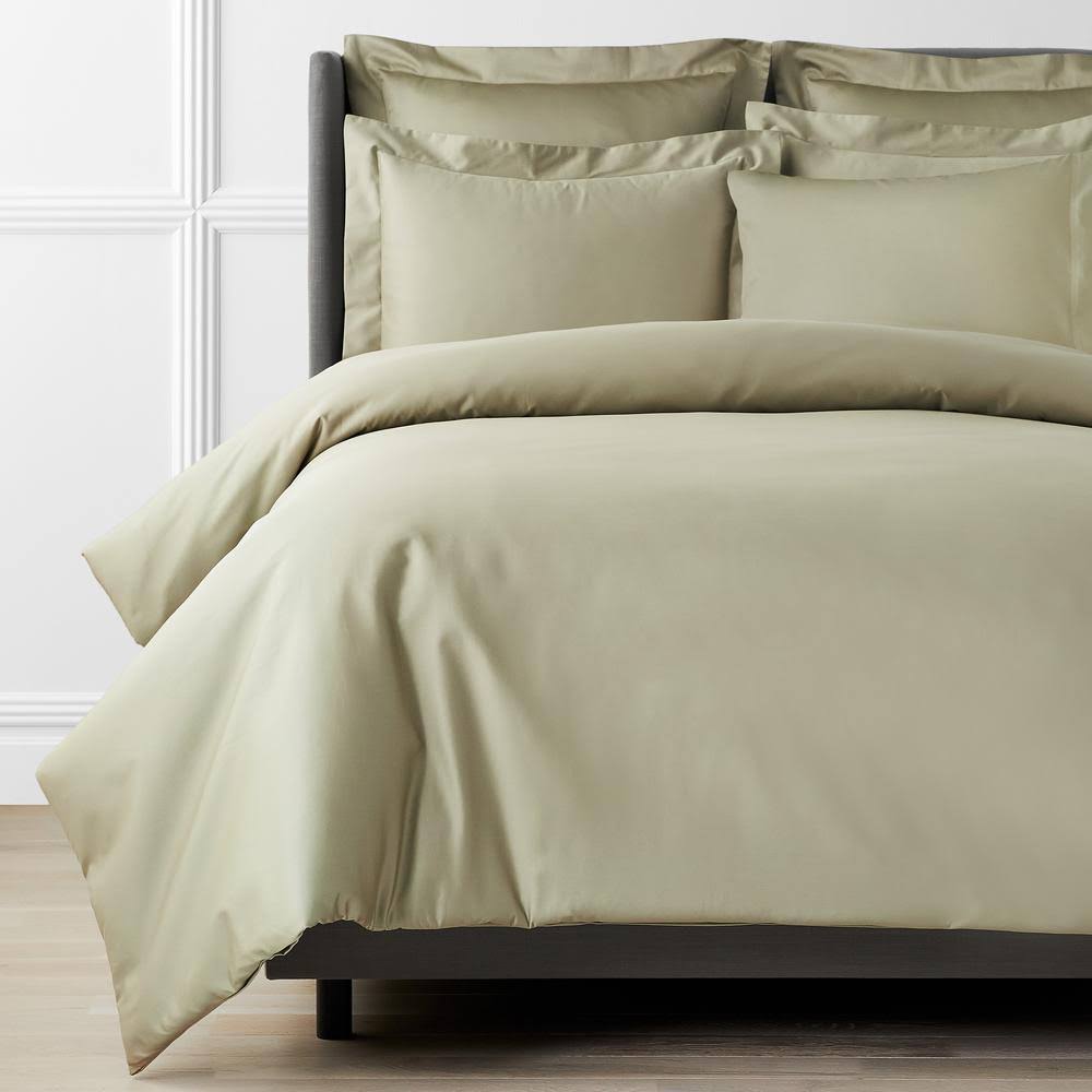 Green Supima Cotton Sateen King Duvet Cover Z758486