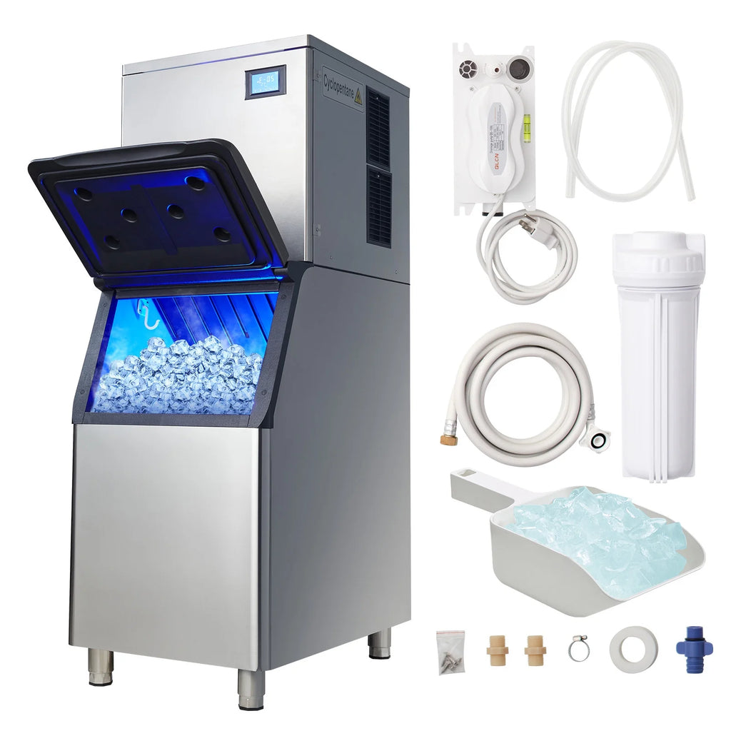 Commercial Ice Maker with 30.7 lb Storage Container X80711