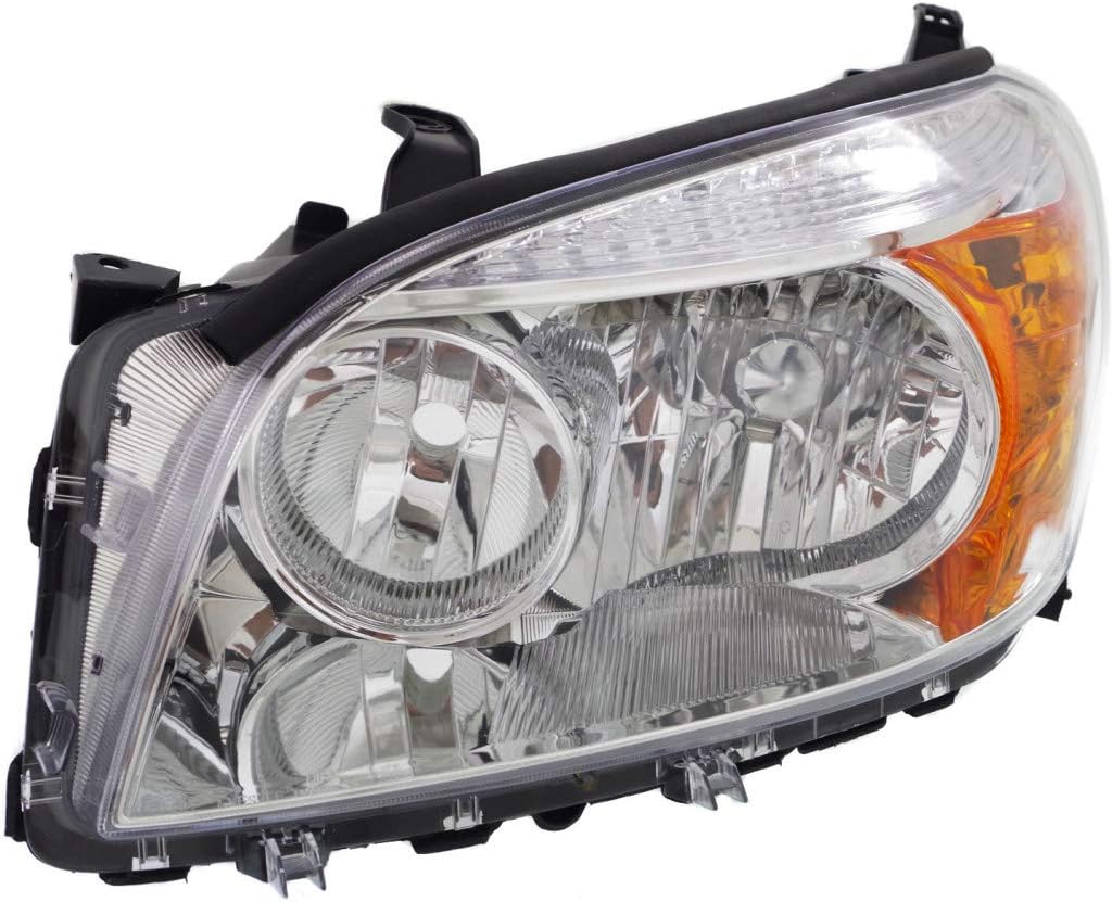 Chrome Bezel Headlight Unit for 2006-2008 Toyota RAV4 Passenger Side Z516