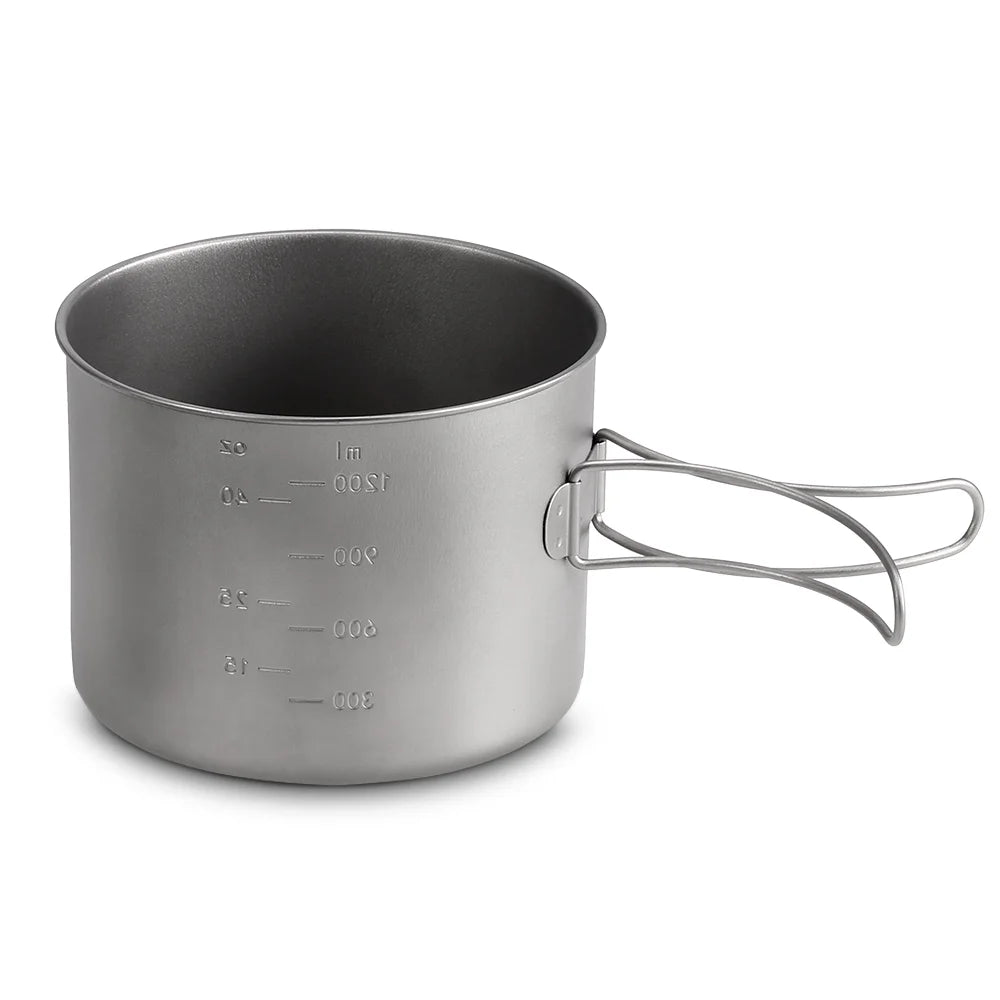 1100ML / 1600ML Folding Handle Pot Pan Set A6068