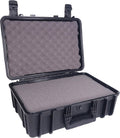 18 Medium Waterproof Protective Hard Case with Foam, Green R436
