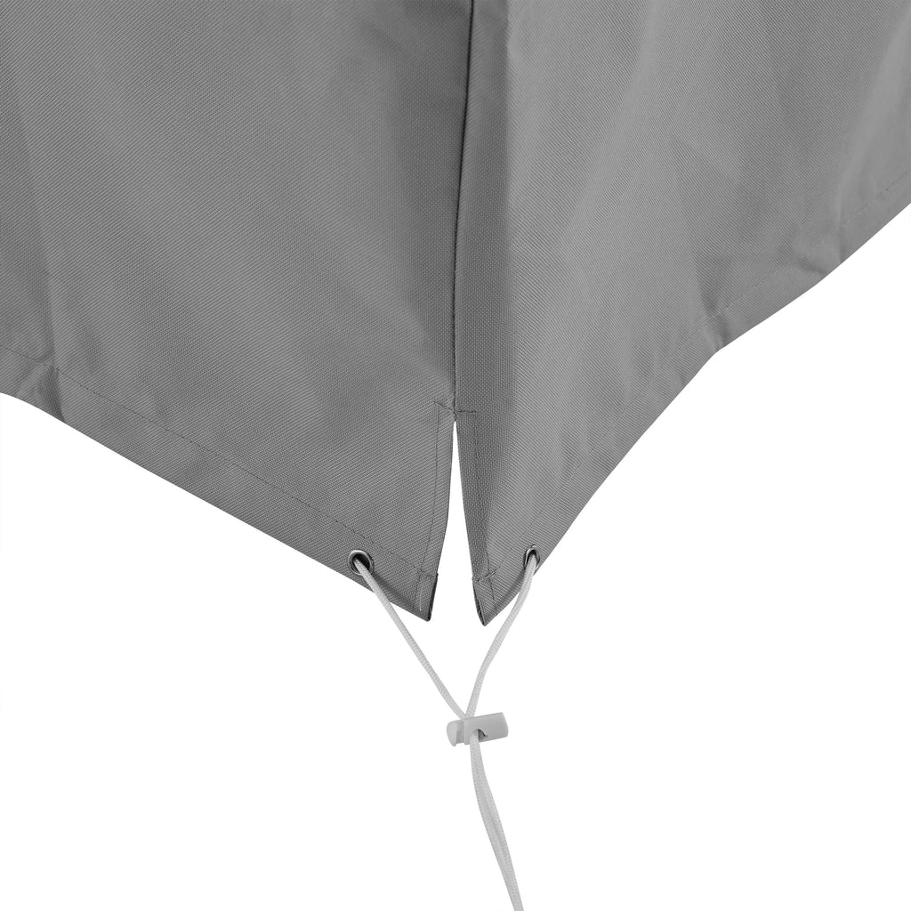 Gray Polyester Fabric Chair Cover T505710