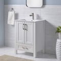 White 24 inch Bathroom Vanity with Sink P5694