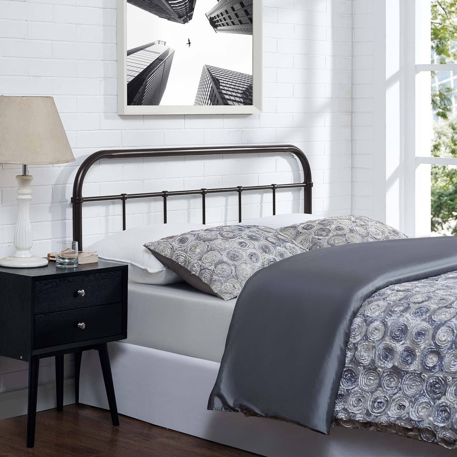 Brown Full Steel Headboard U230359