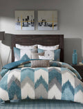 King Aqua 3-Piece Comforter Mini Set U804