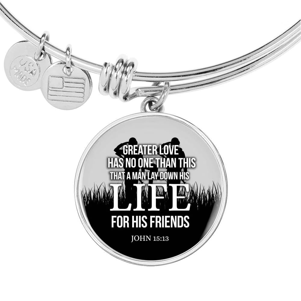Stainless Steel or 18k Gold Circle Bangle Bracelet Y188862