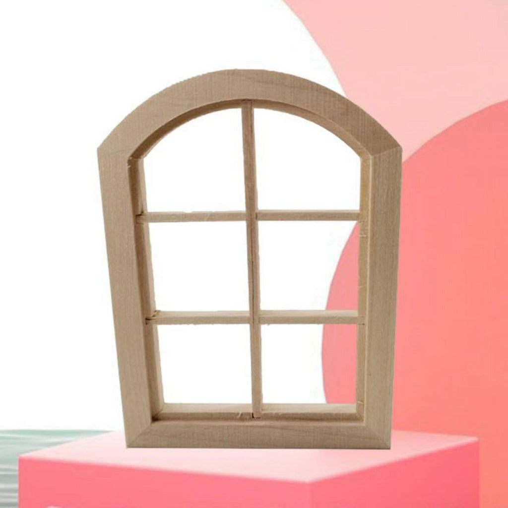 Birch Dollhouse Windows Model Toy J656508