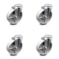 Semi Steel Swivel Caster with Total Locking Brake, 300 lbs Capacity, Pack of 2 K845