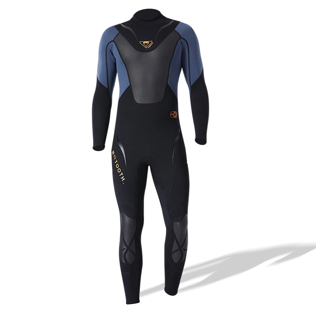 3mm Neoprene Full-body Wetsuit with Back Zipper X4134
