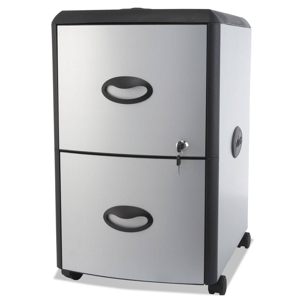 Mobile Filing Cabinet with Metal Siding Y691