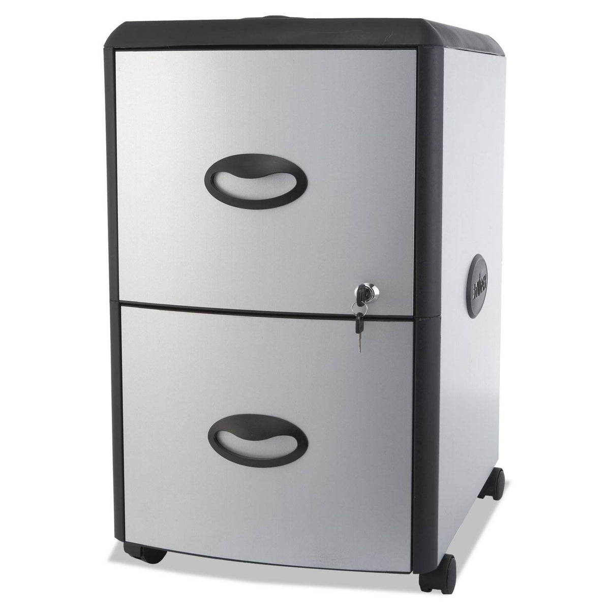 Mobile Filing Cabinet with Metal Siding Y691