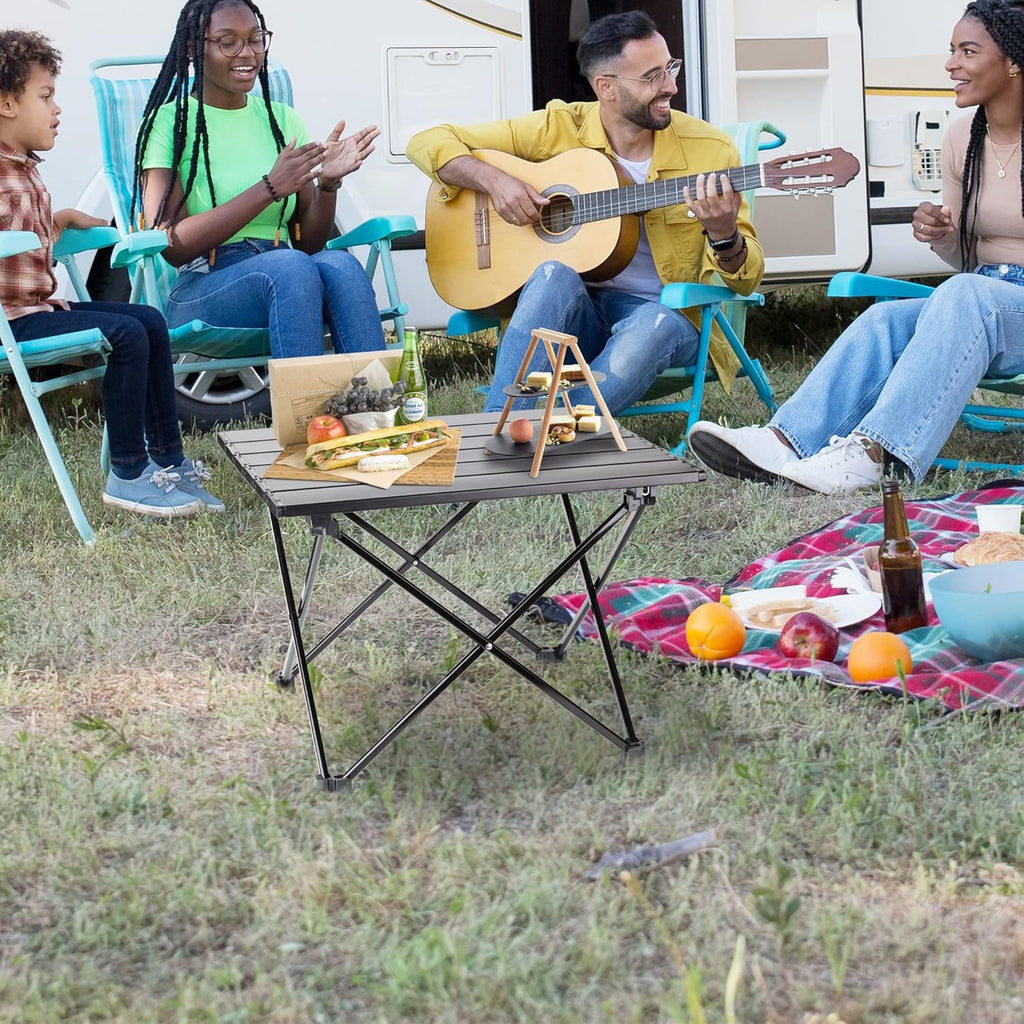 Folding Table 4 Foot Aluminum Alloy Camping Portable Table A502032