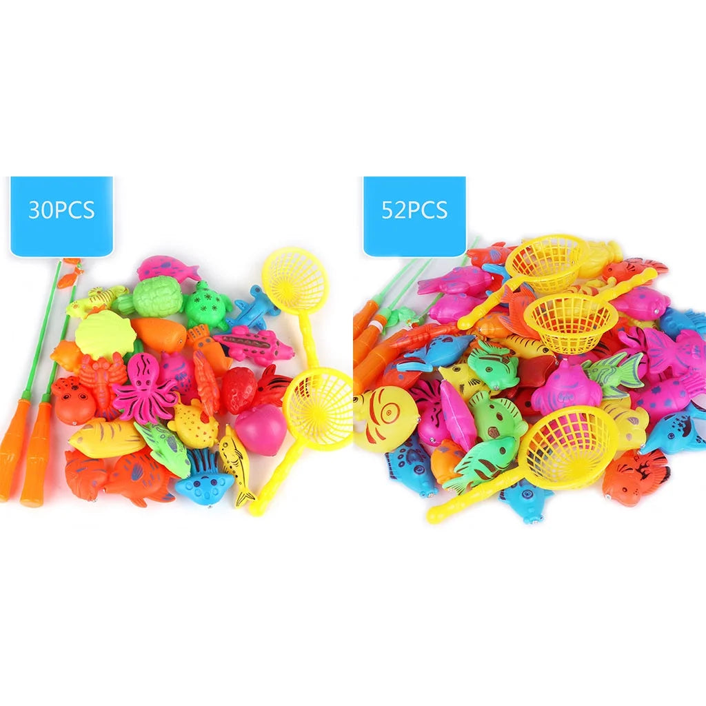 Magnetic Fishing Toys Plastic Fish Rod Set W41539