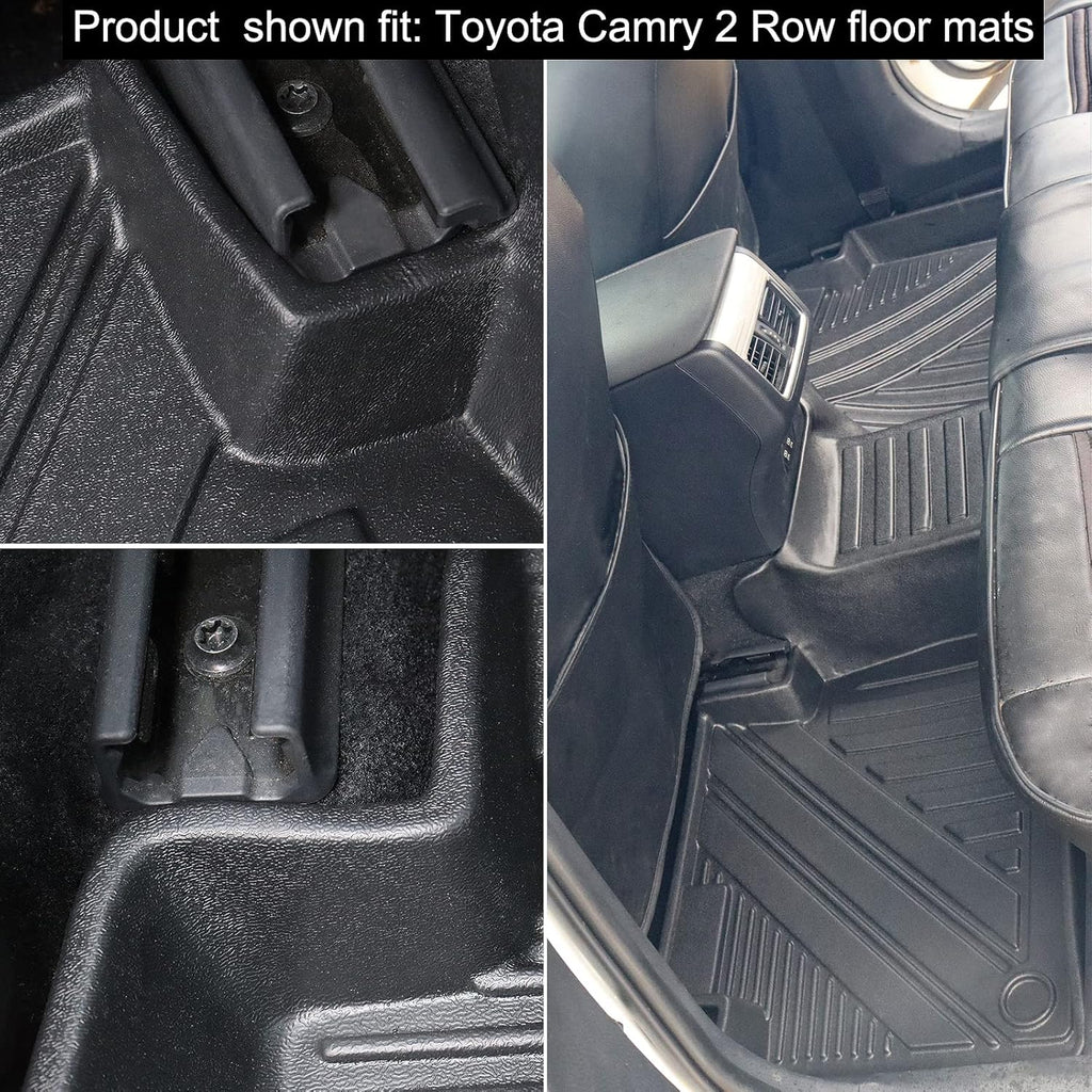 Black Rubber Floor Mats and Cargo Liner for Toyota Camry V494