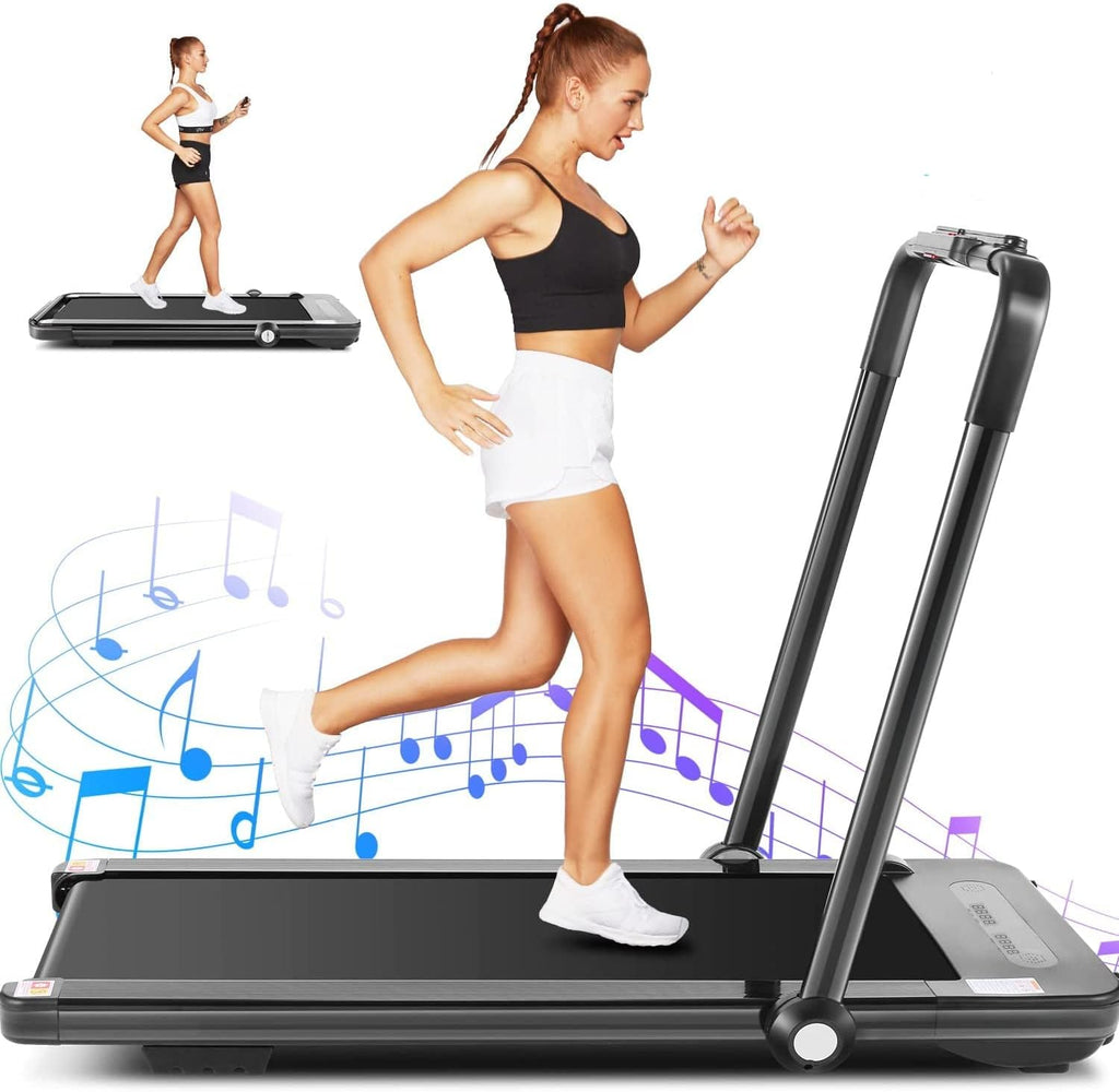 Folding Treadmill with Manual Incline and Bluetooth Speakers P11325