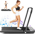 Folding Treadmill with Manual Incline and Bluetooth Speakers P11325