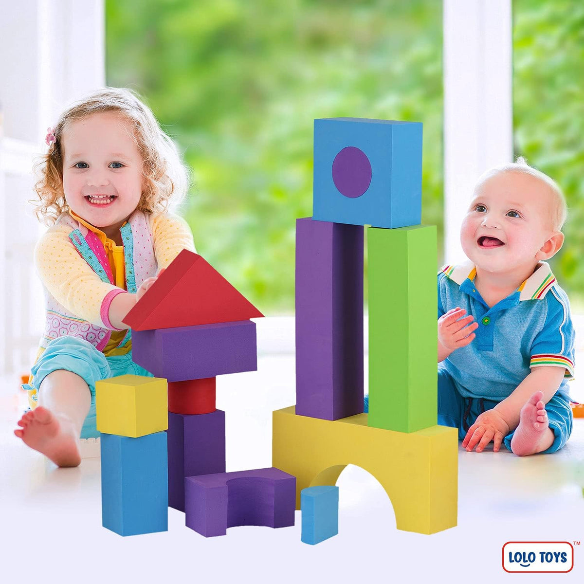 30 Piece Giant Jumbo Building Blocks for Toddlers J957